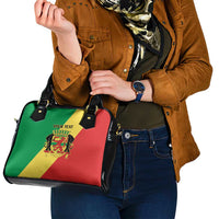 Republic of The Congo Personalized Shoulder Handbag Simple Flag Style - Wonder Print Shop
