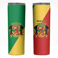 Republic of The Congo Personalized Skinny Tumbler Simple Flag Style - Wonder Print Shop