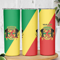 Republic of The Congo Personalized Skinny Tumbler Simple Flag Style - Wonder Print Shop