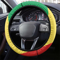 Republic of The Congo Steering Wheel Cover Simple Flag Style - Wonder Print Shop