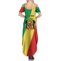 Republic of The Congo Personalized Summer Maxi Dress Simple Flag Style - Wonder Print Shop