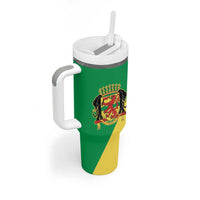 Republic of The Congo Personalized Tumbler With Handle Simple Flag Style - Wonder Print Shop