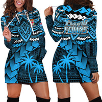 Fiji Rugby Hoodie Dress Go Fijian Tapa Arty with World Cup Vibe - Wonder Print Shop