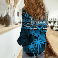 Fiji Rugby Women Casual Shirt Go Fijian Tapa Arty with World Cup Vibe - Wonder Print Shop