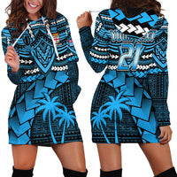 Custom Fiji Rugby Hoodie Dress Go Fijian Tapa Arty with World Cup Vibe - Wonder Print Shop