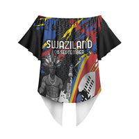 Swaziland Eswatini Somhlolo Day Off Shoulder Wrap Waist Top Independence Day