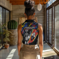 Swaziland Eswatini Somhlolo Day Women Sleeveless Polo Shirt Independence Day