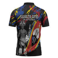 Swaziland Eswatini Somhlolo Day Zipper Polo Shirt Independence Day