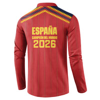 Spain Campeon del Mundo 2026 Button Sweatshirt La Furia Roja History Has Been Made