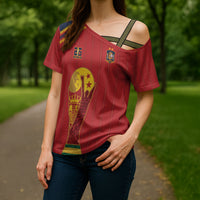 Spain Campeon del Mundo 2026 Cross Shoulder Shirt La Furia Roja History Has Been Made