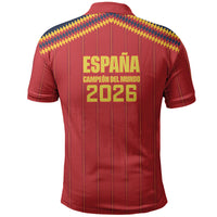 Spain Campeon del Mundo 2026 Polo Shirt La Furia Roja History Has Been Made