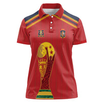 Spain Campeon del Mundo 2026 Women Polo Shirt La Furia Roja History Has Been Made
