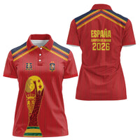 Spain Campeon del Mundo 2026 Women Polo Shirt La Furia Roja History Has Been Made
