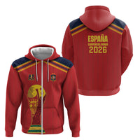 Spain Campeon del Mundo 2026 Zip Hoodie La Furia Roja History Has Been Made