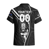 Custom New Zealand Aotearoa Rugby Hawaiian Shirt Black Fern Maori Tribal Sporty Style - Wonder Print Shop