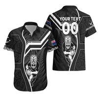 Custom New Zealand Aotearoa Rugby Hawaiian Shirt Black Fern Maori Tribal Sporty Style - Wonder Print Shop