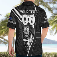 Custom New Zealand Aotearoa Rugby Hawaiian Shirt Black Fern Maori Tribal Sporty Style - Wonder Print Shop
