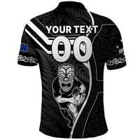 Custom New Zealand Aotearoa Rugby Polo Shirt Black Fern Maori Tribal Sporty Style - Wonder Print Shop