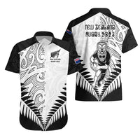 New Zealand Rugby Hawaiian Shirt Proud Aoteroa Stylised Maori Koru - Wonder Print Shop