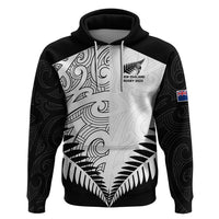 Custom New Zealand Rugby Hoodie Proud Aoteroa Stylised Maori Koru - Wonder Print Shop