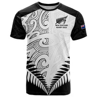 Custom New Zealand Rugby T Shirt Proud Aoteroa Stylised Maori Koru - Wonder Print Shop