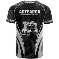 New Zealand Aotearoa Rugby T Shirt Haka Dance Mixed Silver Fern Sporty Style - Wonder Print Shop