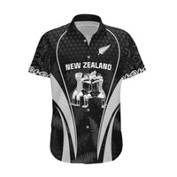 Custom New Zealand Aotearoa Rugby Hawaiian Shirt Haka Dance Mixed Silver Fern Sporty Style - Wonder Print Shop