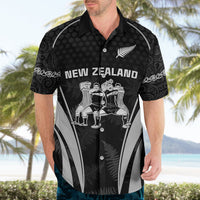Custom New Zealand Aotearoa Rugby Hawaiian Shirt Haka Dance Mixed Silver Fern Sporty Style - Wonder Print Shop