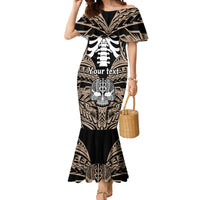 Personalised Polynesia Skull Mermaid Dress With Boars Tusk Gold Arty Vibe - Wonder Print Shop