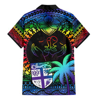 Fiji LGBT Family Matching Mermaid Dress and Hawaiian Shirt Love Is Love Tapa Pattern Rainbow Water Color LT9 - Wonder Print Shop