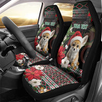 Algeria Christmas Personalized Car Seat Cover Fennec Fox Santa and Traditional Pattern LT9 - Wonder Print Shop