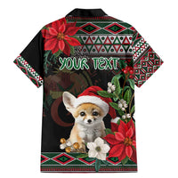Algeria Christmas Personalized Family Matching Mermaid Dress and Hawaiian Shirt Fennec Fox Santa and Traditional Pattern LT9 - Wonder Print Shop