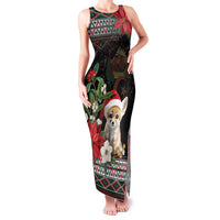 Algeria Christmas Personalized Family Matching Tank Maxi Dress and Hawaiian Shirt Fennec Fox Santa and Traditional Pattern - Wonder Print Shop