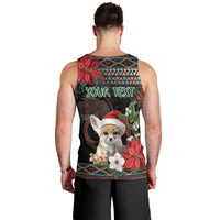 Algeria Christmas Personalized Men Tank Top Fennec Fox Santa and Traditional Pattern - Wonder Print Shop