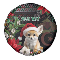Algeria Christmas Personalized Spare Tire Cover Fennec Fox Santa and Traditional Pattern - Wonder Print Shop