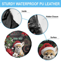 Algeria Christmas Personalized Spare Tire Cover Fennec Fox Santa and Traditional Pattern - Wonder Print Shop