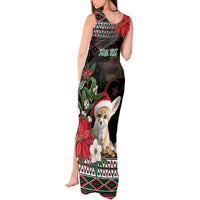 Algeria Christmas Personalized Tank Maxi Dress Fennec Fox Santa and Traditional Pattern - Wonder Print Shop