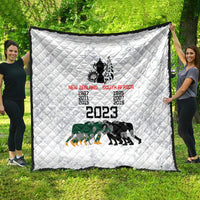 New Zealand South Africa Rugby Quilt History Commemorative World Cup Winners Unique - Wonder Print Shop