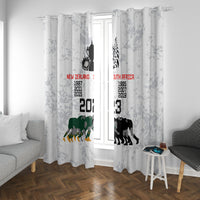 New Zealand South Africa Rugby Window Curtain History Commemorative World Cup Winners Unique - Wonder Print Shop