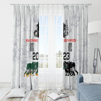 New Zealand South Africa Rugby Window Curtain History Commemorative World Cup Winners Unique - Wonder Print Shop