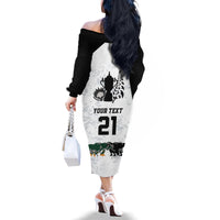 Custom New Zealand South Africa Rugby Family Matching Off Shoulder Long Sleeve Dress and Hawaiian Shirt History Commemorative World Cup Winners Unique - Wonder Print Shop