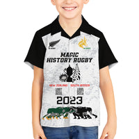 Custom New Zealand South Africa Rugby Family Matching Summer Maxi Dress and Hawaiian Shirt History Commemorative World Cup Winners Unique - Wonder Print Shop