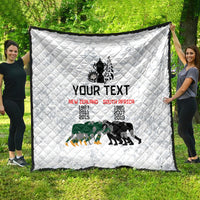 Custom New Zealand South Africa Rugby Quilt History Commemorative World Cup Winners Unique - Wonder Print Shop