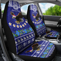 American Samoa Christmas Car Seat Cover Manuia le Kerisimasi Polynesian Tribal LT9 - Wonder Print Shop
