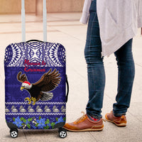 American Samoa Christmas Luggage Cover Manuia le Kerisimasi Polynesian Tribal - Wonder Print Shop