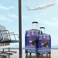 American Samoa Christmas Luggage Cover Manuia le Kerisimasi Polynesian Tribal - Wonder Print Shop