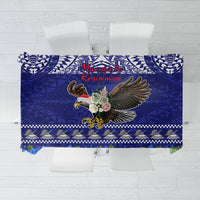 American Samoa Christmas Tablecloth Manuia le Kerisimasi Polynesian Tribal - Wonder Print Shop