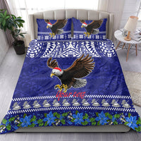 Personalised American Samoa Christmas Bedding Set Manuia le Kerisimasi Polynesian Tribal LT9 - Wonder Print Shop