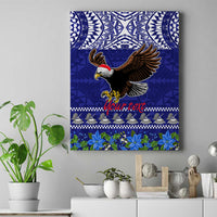 Personalised American Samoa Christmas Canvas Wall Art Manuia le Kerisimasi Polynesian Tribal LT9 - Wonder Print Shop
