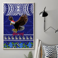 Personalised American Samoa Christmas Canvas Wall Art Manuia le Kerisimasi Polynesian Tribal LT9 - Wonder Print Shop